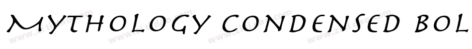 Mythology Condensed BoldItalic字体转换